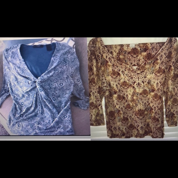Liz Claiborne Tops - Two Liz Claiborne Tops 3/4 sleeve sz L